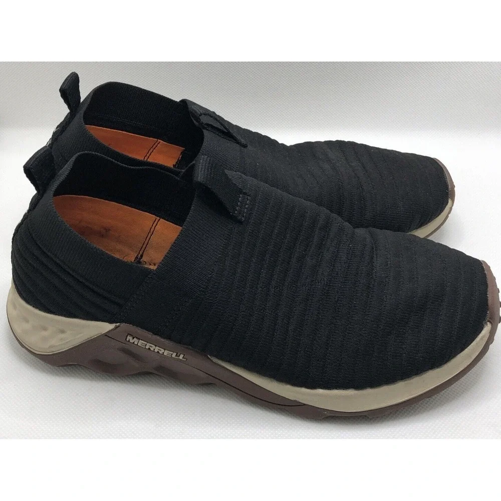 Merrell Boys M-Range Hiking Shoes Black MK261254 Slip On Sz 4US 35EU 3UK